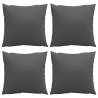 Sofa Cushions 4 pcs Anthracite 60x60 cm | Hipomarket