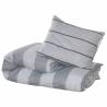 Grey Cotton Duvet Cover Set 140x200 cm | Hipomarket