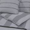 Grey Cotton Duvet Cover Set 140x200 cm | Hipomarket