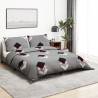 Duvet Cover Set Grey 260x240 cm Cotton Colour multicolour Size 260 x 240 cm + 65 x 65 cm Quantity in Package 2 Number of Pieces 1 