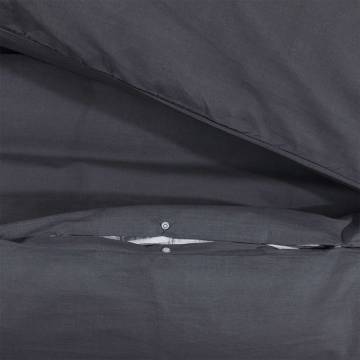 Duvet Cover Set Black 200x220 cm Cotton | Hipomarket