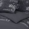 Duvet Cover Set Black 200x220 cm Cotton | Hipomarket