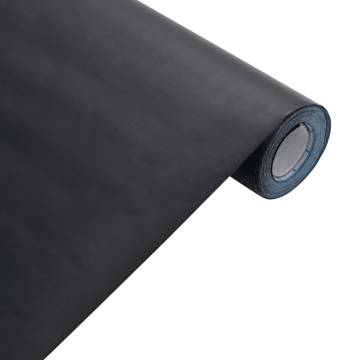 Self-Adhesive Matte Black Furniture Sticker | 90x500 cm PVC