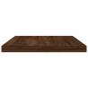 Brown Oak Wall Shelves 8 Pcs - Durable & Stylish Storage