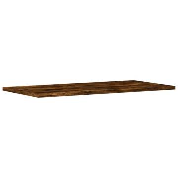 4 pcs Smoked Oak Wall Shelves | Stylish Storage Solution