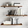 Wall Shelves 4 pcs Smoked Oak 80x30x1.5 cm Engineered Wood Colour smoked oak Size 80 x 30 x 1.5 cm Quantity in Package 4 