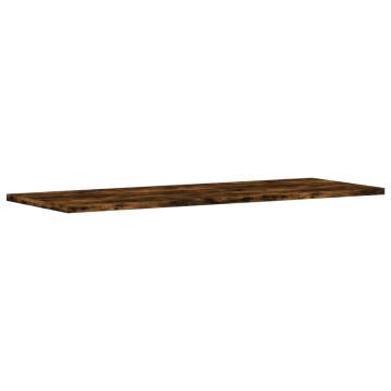 4 pcs Smoked Oak Wall Shelves - Durable & Stylish Storage