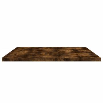 Wall Shelves 4 pcs Smoked Oak | Durable Engineered Wood - HipoMarket