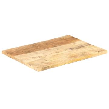 Table Top Solid Mango Wood 80x60 cm - Durable & Unique