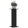 Buy Plant Stands 2 pcs - Black Engineered Wood 30x30x80 cm