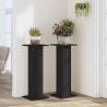 Buy Plant Stands 2 pcs - Black Engineered Wood 30x30x80 cm