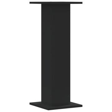 Buy Plant Stands 2 pcs - Black Engineered Wood 30x30x80 cm