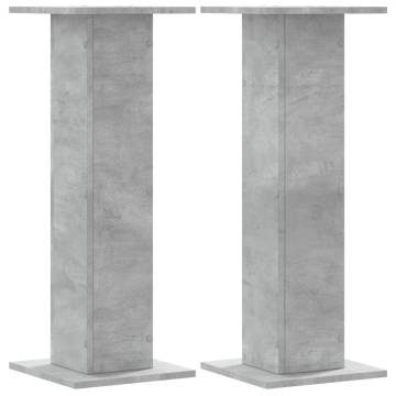 Concrete Grey Plant Stands - 2 pcs | Durable & Stylish