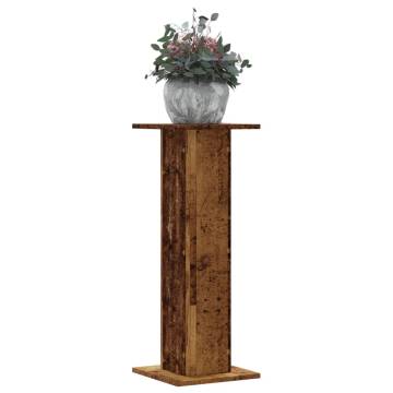 2 pcs Old Wood Plant Stands - Stylish & Durable | Hipomarket