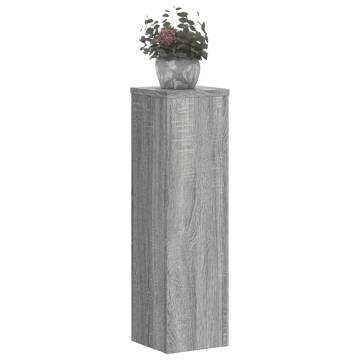 Stylish Grey Sonoma Plant Stand - 2pcs | Hipomarket UK