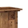 Plant Stand Old Wood 33x33x60 cm - Durable Engineered Wood