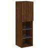 7 Piece LED TV Wall Cabinet Set - Brown Oak | HipoMarket