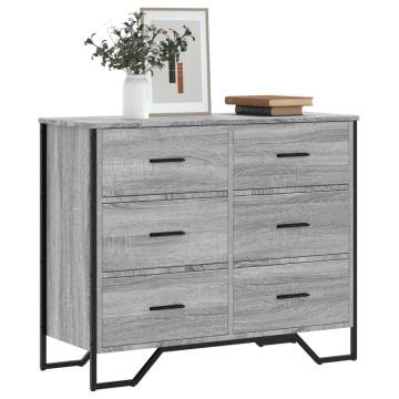 Chest of Drawers Grey Sonoma - Stylish Storage Solution