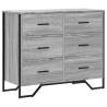 Chest of Drawers Grey Sonoma - Stylish Storage Solution