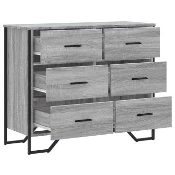 Chest of Drawers Grey Sonoma - Stylish Storage Solution