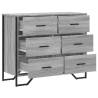 Chest of Drawers Grey Sonoma - Stylish Storage Solution