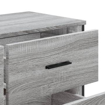 Chest of Drawers Grey Sonoma - Stylish Storage Solution