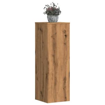 Artisian Oak Plant Stands - Set of 2 - 33x33x100 cm