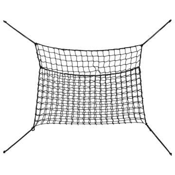 Hay Nets 2 pcs Rectangular Black 90x60 cm - Durable & Convenient