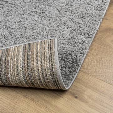 Shaggy Rug PAMPLONA High Pile Modern Grey 300x400 cm