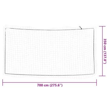 Durable Trailer Net with Elastic Rope - 7x3.5m PP | HipoMarket