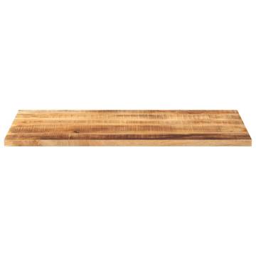 100x50 cm Rectangular Solid Wood Table Top - Rough Mango