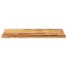 100x50 cm Rectangular Solid Wood Table Top - Rough Mango