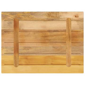 Solid Mango Wood Table Top - 80x60 cm | Rustic Furniture