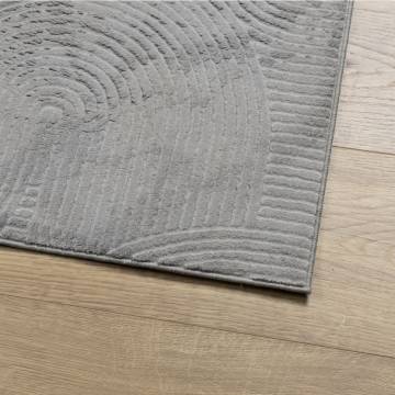 Rug IZA Short Pile Scandinavian Look Grey 80x150 cm - Hipomarket