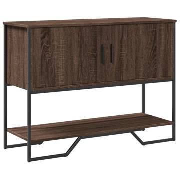 Brown Oak Console Table 100x35x74.5 cm | Stylish & Functional