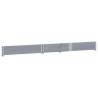 Pallet Collar Grey 150x50 cm - Solid Wood Pine | Hipo Market