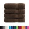 Premium Hand Towels SOLUND 4pcs Brown 50x100cm 600gsm