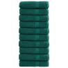  Premium Hand Towels SOLUND 10 pcs Green 50x100 cm 600 gsm Colour green Size 50 x 100 cm Quantity in Package 10 