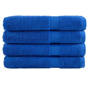 Premium SOLUND Towels 4pcs Blue 100x200cm - 600gsm