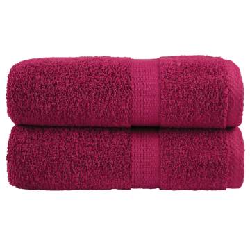 Premium Soap Towels SOLUND 2pcs Bordeaux 600gsm - HipoMarket