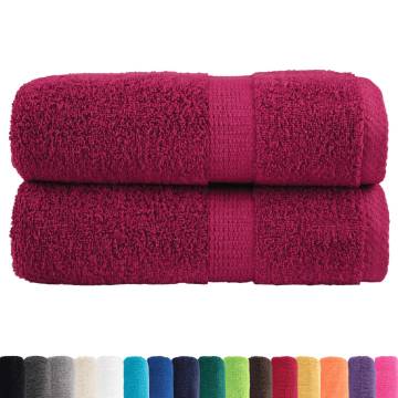 Premium Soap Towels SOLUND 2pcs Bordeaux 600gsm - HipoMarket