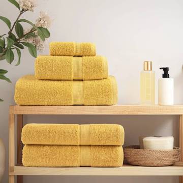 Premium Bath Towels SOLUND 4pcs Gold - 100x150cm 600gsm