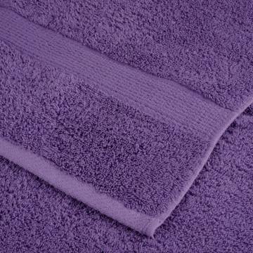 Premium Purple Guest Towels SOLUND - Soft & Absorbent 10 pcs