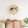  Wall Clock Yellow and Black Ø30 cm Engineered Wood Colour yellow and black 