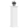 Plant Stand White 33x33x100 cm | Durable Engineered Wood