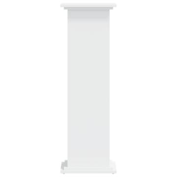 Plant Stand White 33x33x100 cm | Durable Engineered Wood