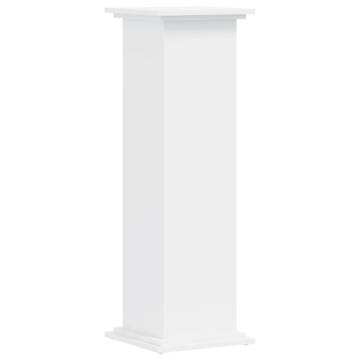 Plant Stand White 33x33x100 cm | Durable Engineered Wood