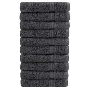 Premium SOLUND Sauna Towels - 10pcs Anthracite 80x200cm