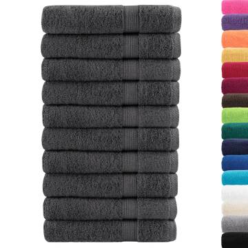 Premium SOLUND Sauna Towels - 10pcs Anthracite 80x200cm