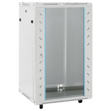 18U Network Cabinet 19 IP20 Grey - 60x60x100 cm | HipoMarket